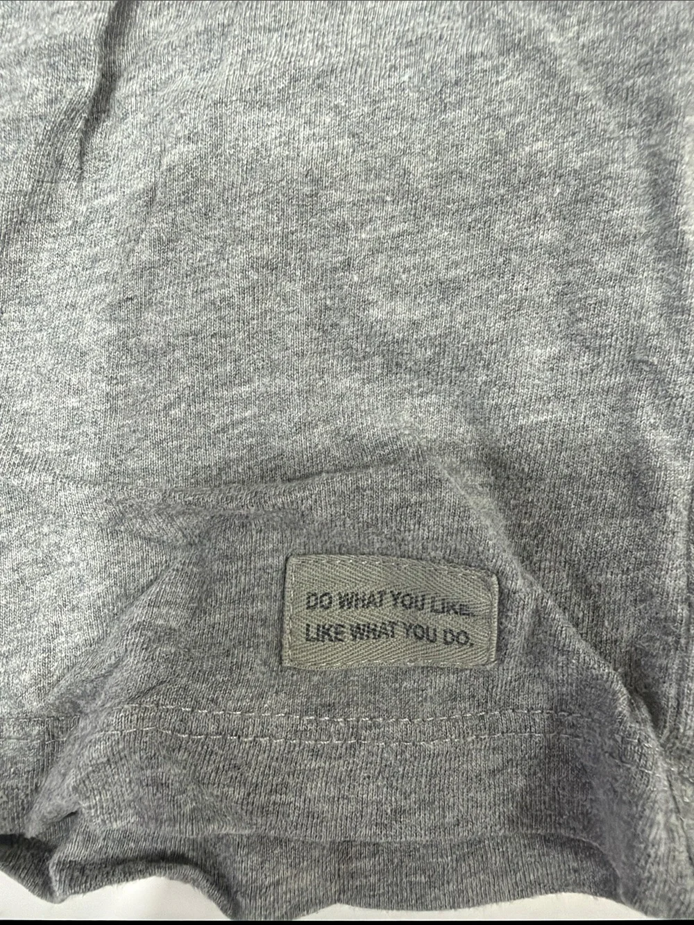Life Is Good Gray Long-Sleeve Tee with Orange Cat Graphic